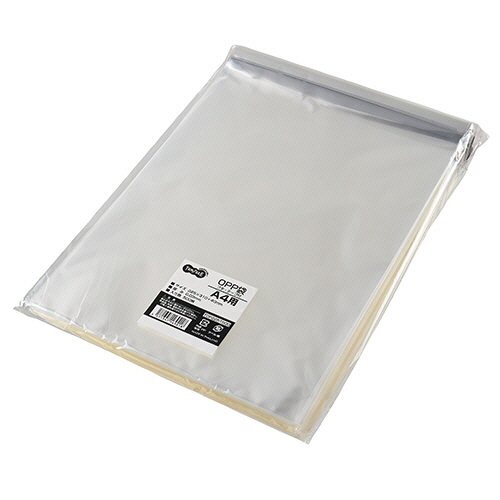 ＴＡＮＯＳＥＥ　ＯＰＰ袋　フタ・テープ付　Ａ４用　２２５×３１０＋４０ｍｍ　１セット（１００００枚：５００枚×２０パック）