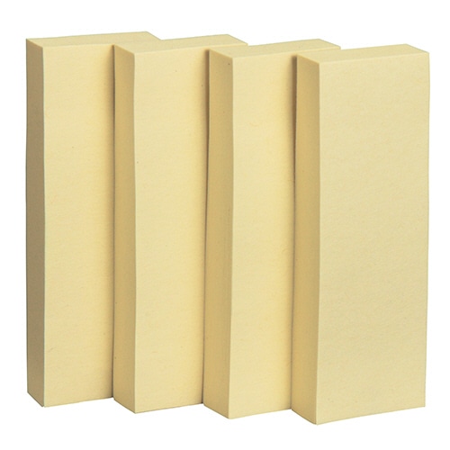 TANOSEE ふせん 75×25mm イエロー 1セット(100冊:20冊×5パック)