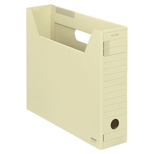 コクヨ ファイルボックス-FS(Fタイプ) A4ヨコ 背幅75mm 黄 A4-SFFN-Y 1セット(5冊)