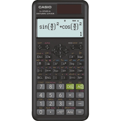 カシオ 関数電卓 10桁 ハードケース付 fx-375ESA-N 1セット(3台)