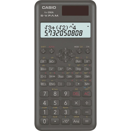 カシオ 関数電卓 10桁2行 ハードケース付 fx-290A-N 1セット(3台)