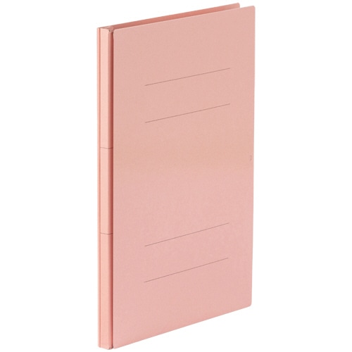 TANOSEE 背幅伸縮フラットファイル(PPラミ表紙) A4タテ 1000枚収容 背幅18-118mm ピンク 1セット(50冊)