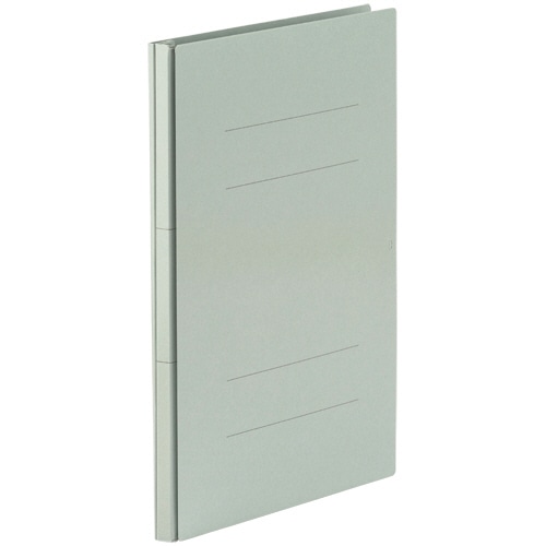 TANOSEE 背幅伸縮フラットファイル(PPラミ表紙) A4タテ 1000枚収容 背幅18-118mm グレー 1セット(50冊)