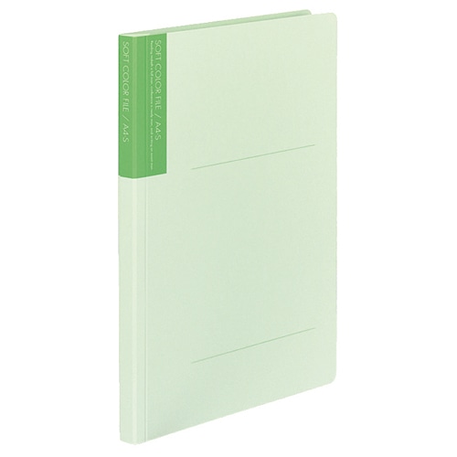 コクヨ ソフトカラーファイル A4タテ 150枚収容 背幅18mm うす緑 フ-1-6 1セット(10冊)