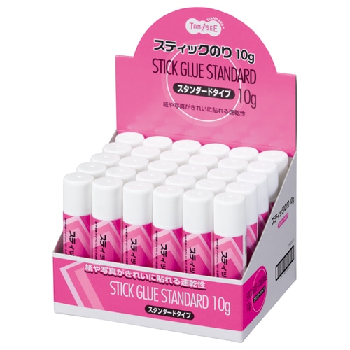 TANOSEE スティックのり 10g 1セット(30本)