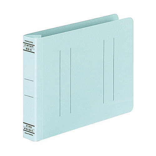コクヨ フラットファイルW(厚とじ) B6ヨコ 250枚収容 背幅28mm 青 フ-W18NB 1セット(10冊)