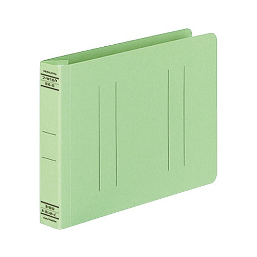 コクヨ フラットファイルW(厚とじ) B6ヨコ 250枚収容 背幅28mm 緑 フ-W18NG 1セット(10冊)