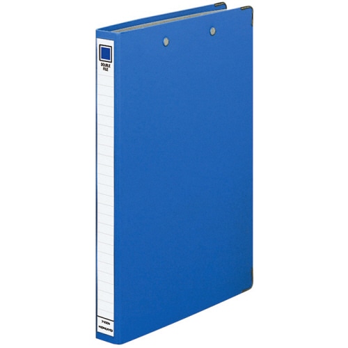 コクヨ ダブルファイル A4タテ 2穴(とじ足スプリング) 200枚収容 背幅34mm 青 フ-230NB 1セット(10冊)