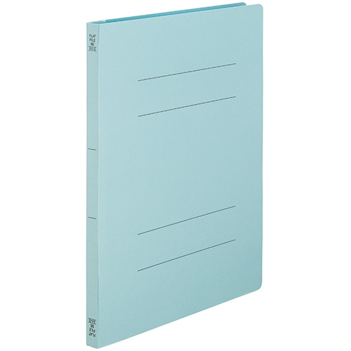 TANOSEE フラットファイルSE(スーパーエコノミー) A4タテ 150枚収容 背幅18mm ブルー 1セット(100冊:10冊×10パック)
