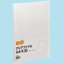 TANOSEE クリアファイル A4タテ 30ポケット 背幅17mm クリア 1セット(60冊)