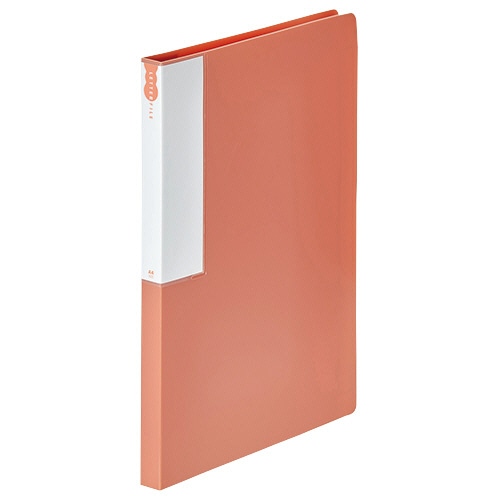 TANOSEE レターファイル(再生PP) A4タテ 120枚収容 背幅18mm レッド 1セット(10冊)