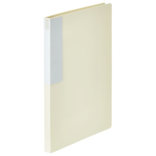TANOSEE レターファイル(再生PP) A4タテ 120枚収容 背幅18mm オフホワイト 1セット(10冊)