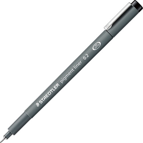 ステッドラー ピグメントライナー 0.2mm 黒 308 02-9 1セット(10本)