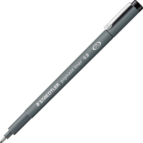 ステッドラー ピグメントライナー 0.8mm 黒 308 08-9 1セット(10本)