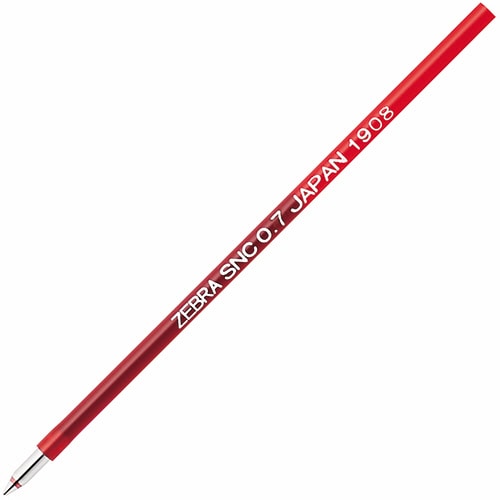 ゼブラ エマルジョンボールペン替芯 SNC-0.7芯 赤 RSNC7-R 1セット(10本)