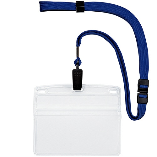 オープン工業 吊り下げ名札(クリップ式) ソフトタイプ ヨコ特大サイズ 青 NL-21P-BU 1セット(10個)