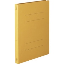 TANOSEE 丈夫なフラットファイル<HD> A4タテ 200枚収容 背幅23mm イエロー 1セット(100冊:10冊×10パック)