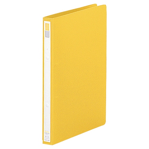 リヒトラブ リングファイル(カドロック&ツイストリング) A4タテ 2穴 150枚収容 リング内径22mm 背幅27mm 黄 F-867U-5 1セット(10冊