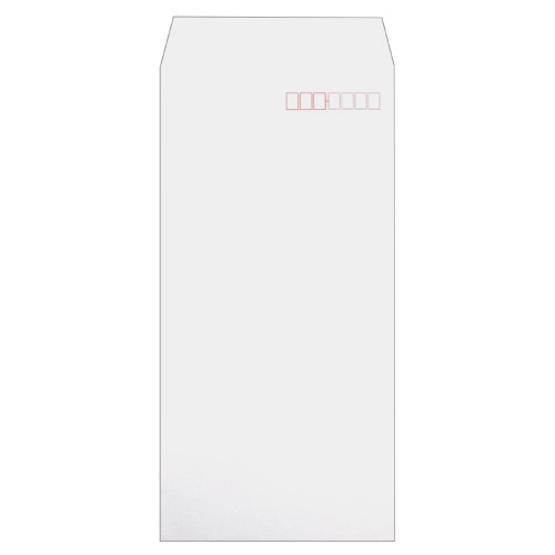 ハート 透けない封筒 ケント ワンタッチテープ付 長3 80g/m2 〒枠あり XEP240 1セット(500枚:100枚×5パック)
