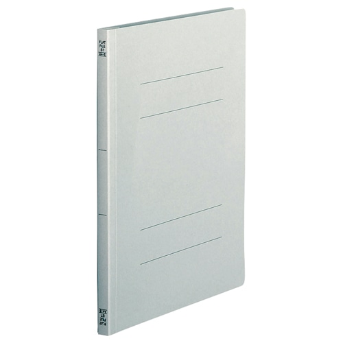 TANOSEE フラットファイル(スタンダードカラー) A4タテ 150枚収容 背幅18mm グレー 1セット(100冊:10冊×10パック)