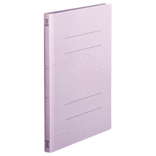 TANOSEE フラットファイル(スタンダードカラー) A4タテ 150枚収容 背幅18mm 紫 1セット(100冊:10冊×10パック)