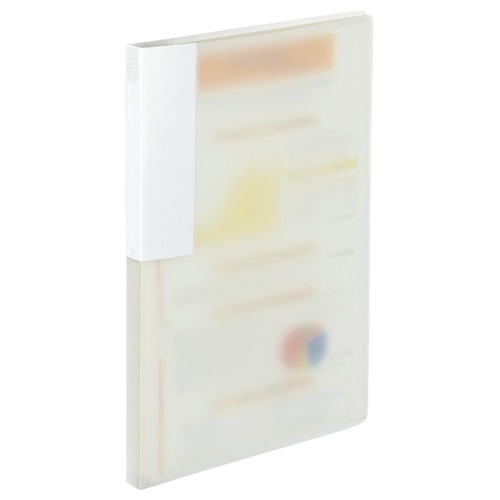 TANOSEE レターファイル(PP) A4タテ 120枚収容 背幅18mm クリア 1セット(10冊)