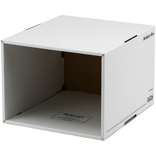 フェローズ バンカーズボックス 1626sファイルキューブ A4 ホワイト/ブラック 1008101 1セット(9個:3個×3パック)