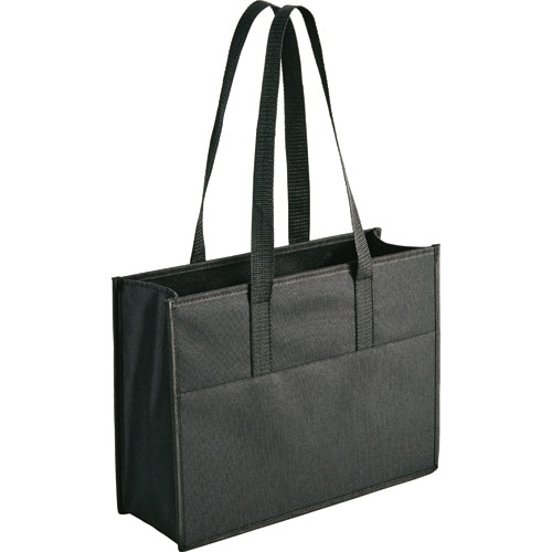 TANOSEE マルチトートバッグ A4ヨコ 黒 1セット(5個)