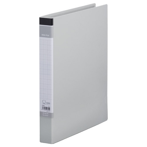 キングジム リングファイル BF A4タテ 2穴 200枚収容 背幅37mm グレー 603BF-GY 1セット(20冊)
