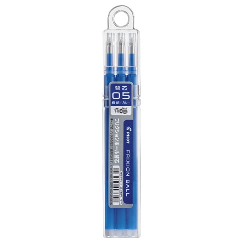 パイロット ゲルインキボールペン フリクションボール替芯 0.5mm ブルー キャップ式ノック式両用 LFBKRF30EF3L 1セット(30本:3本×10パッ