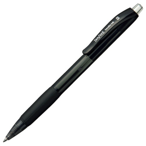 TANOSEE ノック式油性ボールペン(なめらかインク) 0.5mm 黒 1セット(10本)