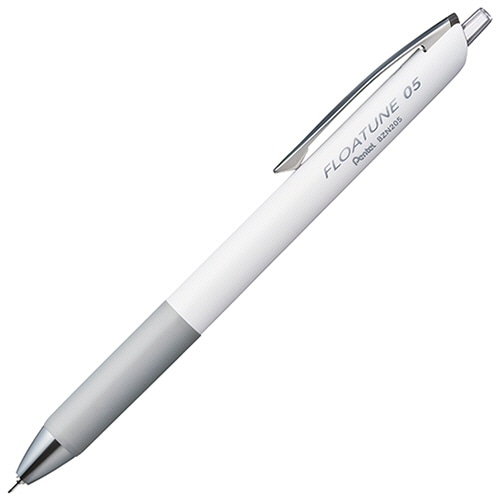 ぺんてる 油性ボールペン フローチューン 0.5mm 黒 (軸色:ホワイト) BZN205-A 1セット(10本)