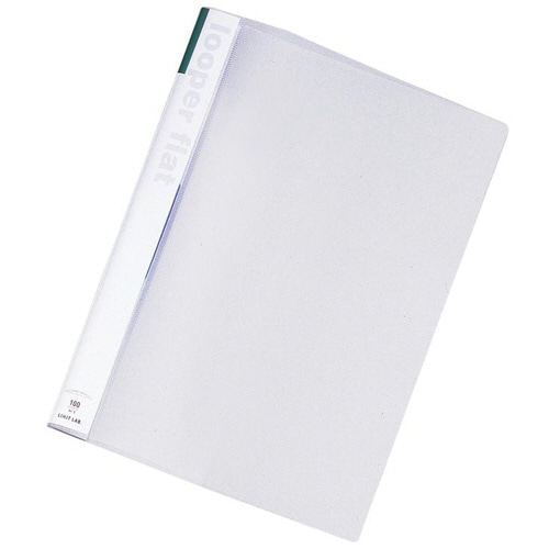 リヒトラブ ルーパーフラット A4タテ 2穴 100枚収容 緑 F-52-7 1セット(25冊)