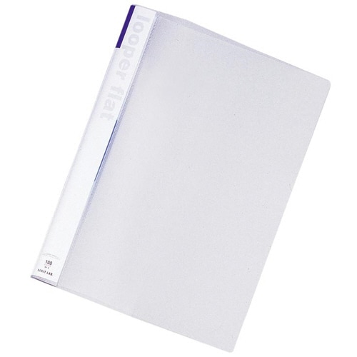 リヒトラブ ルーパーフラット A4タテ 2穴 100枚収容 青 F-52-8 1セット(25冊)