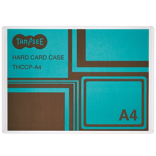 TANOSEE ハードカードケース A4 再生PET 1セット(2枚)