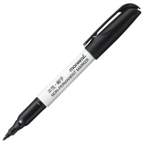 モナミ NON-PERMANENT MARKER(ACCU LINER PEN X-FINE) 黒 12901 1カートン(12本)