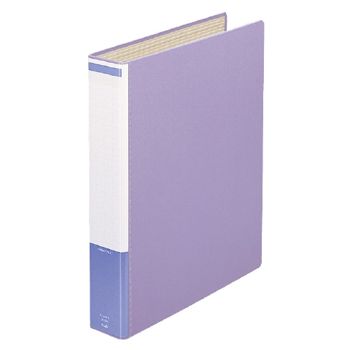 プラス 4バルキーファイル 片開き A4タテ 4穴 40mmとじ 背幅60mm ブルー FL-004FB 1セット(10冊)