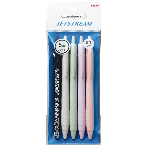 三菱鉛筆　油性ボールペン　ジェットストリーム　０．７ｍｍ　カラー軸　アソート　Ｈ．ＳＸＮ１５００７．５Ｃ　１セット（５０本：５本×１０パック）