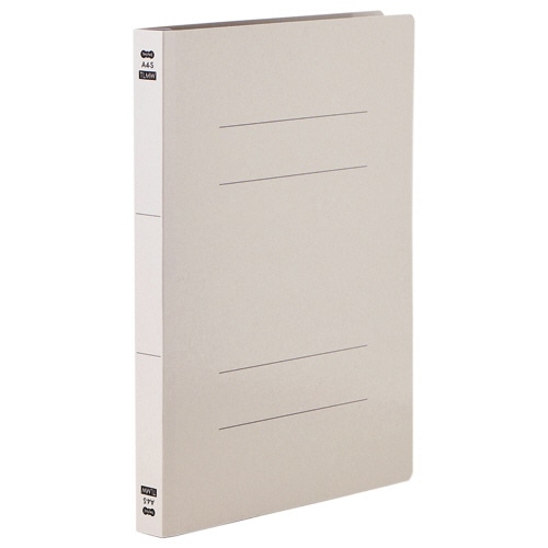 TANOSEE フラットファイル PPラミネート表紙タイプ 厚とじ A4タテ 250枚収容 背幅28mm グレー 1セット(30冊:10冊×3パック)