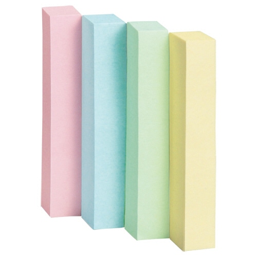 TANOSEE ふせん 50×7.5mm 4色混色 1セット(120冊:24冊×5パック)