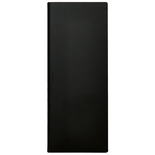 キングジム ハードホルダー ホッソ A4 二つ折り 黒 5050-BK 1セット(5冊)