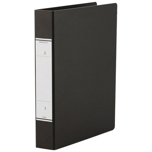 ＴＡＮＯＳＥＥ　ＯリングファイルＮ（紙表紙）　Ａ４タテ　２穴　３２０枚収容　リング内径３９ｍｍ　背幅５２ｍｍ　黒　１セット（１０冊）