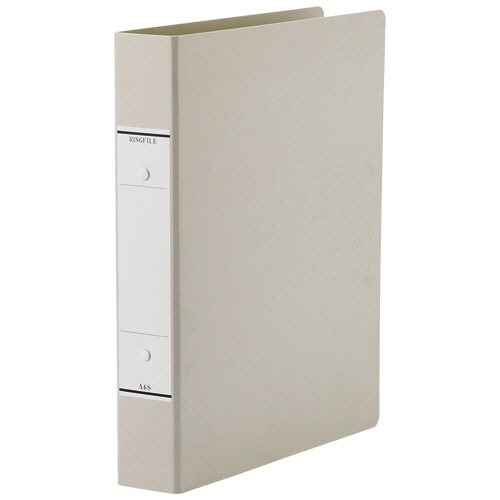 ＴＡＮＯＳＥＥ　ＯリングファイルＮ（紙表紙）　Ａ４タテ　２穴　３２０枚収容　リング内径３９ｍｍ　背幅５２ｍｍ　ソフトグレー　１セット（１０冊）