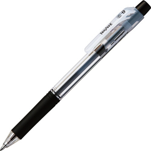 TANOSEE ノック式油性ボールペン ロング芯タイプ 1.0mm 黒 1セット(10本)