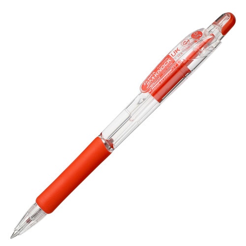 ゼブラ 油性ボールペン ジムノックUK 0.5mm 赤 BNS10-R 1セット(10本)