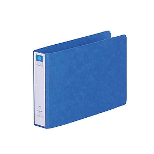 リヒトラブ リングファイル(ツイストリング) B6ヨコ 2穴 200枚収容 リング内径25mm 背幅35mm 藍 F-830UN-5 1セット(10冊)