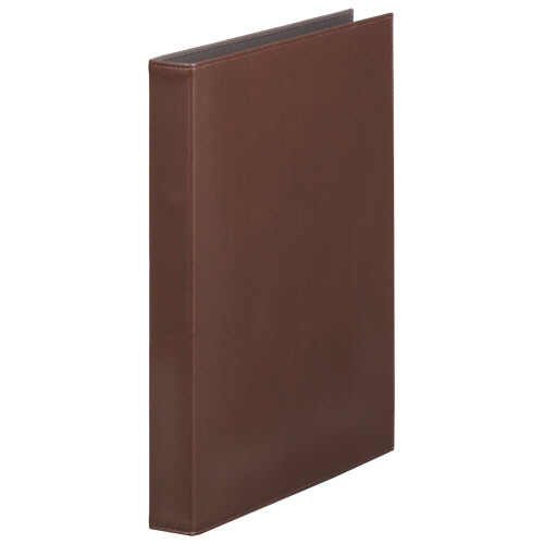 キングジム　レザフェス　リングファイル　Ａ４タテ　２穴　１９０枚収容　背幅３２ｍｍ　茶　１９６１ＬＦ－ＢＲ　１セット（１０冊）