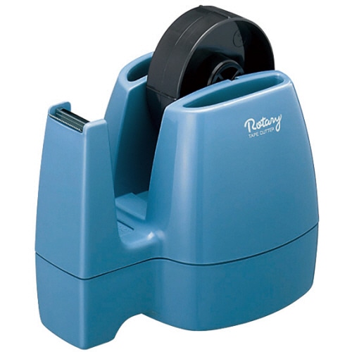 コクヨ テープカッター<ロータリー> W113×D160×H117mm 青 T-M13NB 1セット(10台)