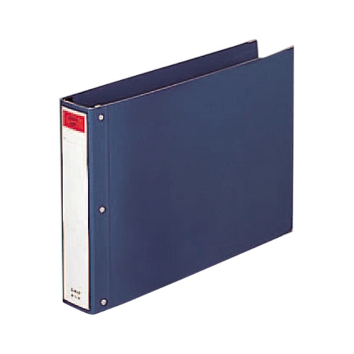 リヒトラブ コンピューターバインダー(スライド式) T11×Y15ヨコ 22穴 500枚収容 藍 C-1301W 1セット(10冊)