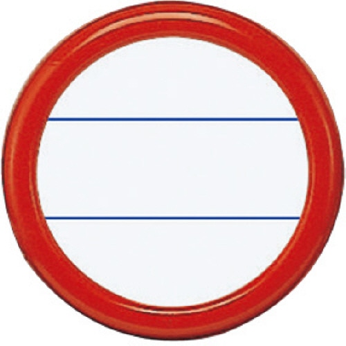 コクヨ 丸型名札(安全ピン・クリップ両用型) 表示面直径35mm 赤 ナフ-10R 1セット(50個)